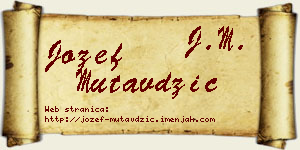 Jožef Mutavdžić vizit kartica